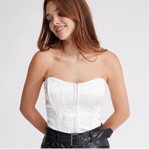 Pacsun LA Hearts Longline Satin Corset Top